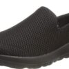 Skechers Go Walk Slip Resistant Womens Black Gray Work Shoes