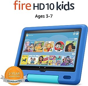 Amazon Fire HD 10 Kids tablet, 10.1″, 1080p Full HD