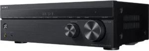 Sony STRDH590 5.2 Channel Surround Sound Home Theater Receiver in black.