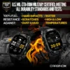 CARBINOX Vortex smartwatch, U.S. MIL-STD-810H military certified, resistant to impacts, water, scratches, dust, and extreme temperatures